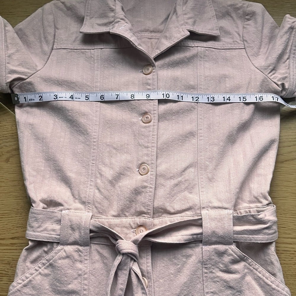 Sessun Jumpsuit Desert Cloud Short sleeved Elastic Belted Waist Sz EU 34 - Picture 15 of 16